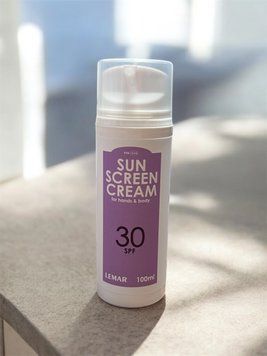 Sun Screen Cream SPF30 - сонцезахисний зволожуючий крем для рук і тіла, 100 мл СК-100 фото