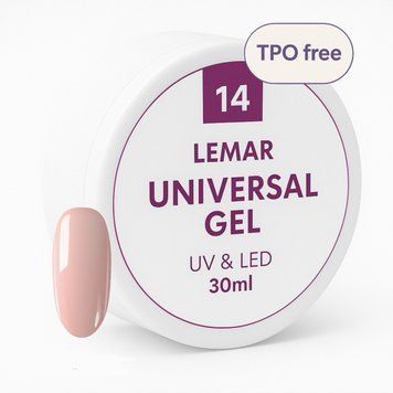 Universal Builder Gel №14 - молочно-рожевий, 30 мл УГ-014-30 фото
