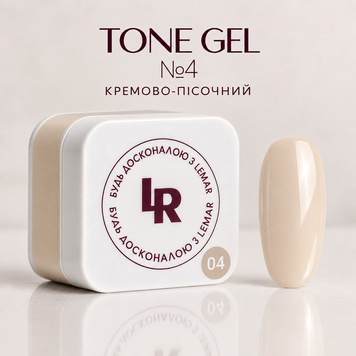 TONE GEL №4 - вершково-бежевий, 30 мл ТГ-4-30 фото
